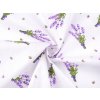 Baumwollstoff/Leinen Lavendel (Varianta 1273 weiß, Balení 1 m)