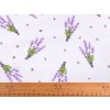 Baumwollstoff/Leinen Lavendel (Varianta 1273 weiß, Balení 1 m)