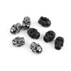 Endstück aus Metall für Kordel Ø 5 mm/Verzierung Schädel (Varianta 1 Nickel schwarz, Balení 4 Stück)
