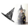 Karneval-Hexenhut – Spinngewebe, Totenkopf, Fledermaus, Kürbis, Zauberin (Varianta 3 schwarz Schädel, Balení 1 Stück)