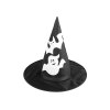 Karneval-Hexenhut – Spinngewebe, Totenkopf, Fledermaus, Kürbis, Zauberin (Varianta 3 schwarz Schädel, Balení 1 Stück)