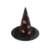 Karneval-Hexenhut – Spinngewebe, Totenkopf, Fledermaus, Kürbis, Zauberin (Varianta 3 schwarz Schädel, Balení 1 Stück)