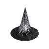 Karneval-Hexenhut – Spinngewebe, Totenkopf, Fledermaus, Kürbis, Zauberin (Varianta 3 schwarz Schädel, Balení 1 Stück)