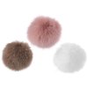Fellbommel mit Schlaufe, Ø12 cm und Ø 14 cm (Varianta 1 (Ø12 cm) weiß, Balení 1 Stück)