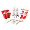 Weihnachts-Papieranhänger/Namensschild für Geschenke (Varianta 1 Mix, Balení 12 Stück)