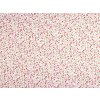 Baumwollstoff/Leinwand kleine Blümchen (Varianta 1 (22341-1) rot, Balení 1 m)
