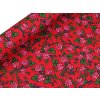 Baumwollstoff/Leinen Folklore, Rosen (Varianta 1 (22303-2) rot, Balení 1 m)