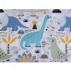 Baumwollstoff/Leinwand Dinosaurier (Varianta 1 (49) hellblau, Balení 1 m)