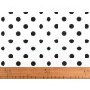 Baumwollstoff/Leinwand Punkte (Varianta 1 weiß schwarz, Balení 1 m)