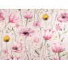 Baumwollstoff/Leinwand Blumen (Varianta (1744) Hellrosa, Balení 1 m)