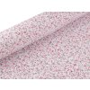 Baumwollstoff/Leinwand kleine Blümchen (Varianta 2 hell-créme hellrosa, Balení 1 m)