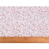 Baumwollstoff/Leinwand kleine Blümchen (Varianta 2 hell-créme hellrosa, Balení 1 m)