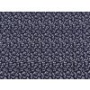 Baumwollstoff/Leinwand Blaudruck mit kleinen Blumen (Varianta 1 dunkelblau, Balení 1 m)