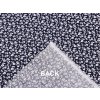 Baumwollstoff/Leinwand Blaudruck mit kleinen Blumen (Varianta 1 dunkelblau, Balení 1 m)