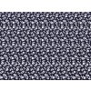 Baumwollstoff/Leinwand Blaudruck mit kleinen Blumen (Varianta 1 dunkelblau, Balení 1 m)