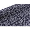 Baumwollstoff/Leinwand Blaudruck Pflanzen (Varianta dunkelblau, Balení 1 m)