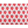 Baumwollstoff/Leinwand Erdbeeren (Varianta pink, Balení 1 m)