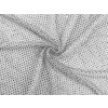 Elastischer Netzstoff mit geschliffenen Steinchen, Meterware (Varianta 1 weiß Kristall, Balení 1 m)