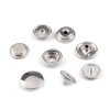 Doppelseitige Metalldruckknöpfe für dicke Stoffe, Ø 15 mm, Edelstahl (Varianta Nickel, Balení 50 Set)