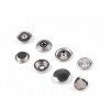 Doppelseitige Metalldruckknöpfe für dicke Stoffe, Ø 15 mm, Edelstahl (Varianta Nickel, Balení 50 Set)
