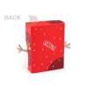 Weihnachtsgeschenkbox mit Fenster Schneemann, Baum (Varianta 1 rot, Balení 12 Stück)