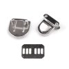 Steckschloss/Mappenschloss, 26 x 29 mm (Varianta 1 Nickel, Balení 2 Set)