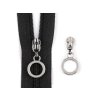 Schieber mit Ring für Spiralreißverschlüsse Nr. 3 (Varianta Nickel, Balení 3 Stück)