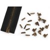Set unterer Endstücke zur Reparatur von Spiral- und Metallreißverschlüssen (Varianta altmessing, Balení 20 Set)