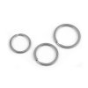 Schlüsselring aus chirurgischem Stahl flach, Ø 25; 28; 32 mm (Varianta 1 (25 mm) Nickel, Balení 10 Stück)