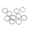Schlüsselring aus chirurgischem Stahl flach, Ø 25; 28; 32 mm (Varianta 1 (25 mm) Nickel, Balení 10 Stück)