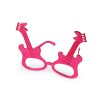 Party-/Karnevalsbrille metallisch Schmetterling, Gitarre (Varianta 2 pink Gitarre, Balení 1 Stück)