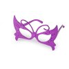 Party-/Karnevalsbrille metallisch Schmetterling, Gitarre (Varianta 2 pink Gitarre, Balení 1 Stück)