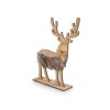 Holzhirsch, Höhe 21,5 cm (Varianta 1 Naturfarbe, Balení 1 Stück)