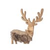 Holzhirsch, Höhe 21,5 cm (Varianta 1 Naturfarbe, Balení 1 Stück)