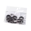 Ösen mit Scheibe Innen-Ø 8 mm / Außen-Ø 14 mm (Varianta 3 Nickel schwarz, Balení 20 Paar)