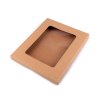 Geschenkbox aus Papier mit Fenster (Varianta naturbraun, Balení 1 Stück)