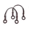 Taschengriffe geflochten Länge 48–50 cm mit Ringen (Varianta 2 dunkelbraun, Balení 2 Stück)