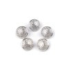 Filigraner Metallknopf Größe 24", 28" (Varianta 2 (28") Silber, Balení 5 Stück)