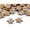 Holzknöpfe dekorativ Stern (Varianta 1 weiß, Balení 10 Stück)