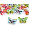 Holzknöpfe dekorativ Schmetterling (Varianta Mix, Balení 50 Stück)