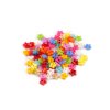 Mini-Knopf für Puppen, Figuren, Ø 6 mm/Herz, Stern, Blume (Varianta 1 Mix Herz, Balení 100 Stück)