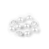 Knopf Perle, Größe 16", 18" (Varianta 1 (Ø10 mm) perlmutt-weiß, Balení 10 Stück)