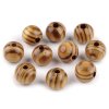 Holzperlen rund Wurzelholz Ø16 mm (Varianta 1 (Ø16 mm) Kiefer hell, Balení 10 Stück)