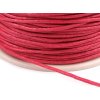Baumwollschnur gewachst Ø1 mm (Varianta 5 rote Erdbeere, Balení 1 Stück)