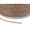 Juteschnur Ø 3 mm zum Stricken von Taschen und Dekorationen (Varianta Leinenfarbe natürlich, Balení 1 Stück)