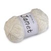 Chenille-Strickgarn Janet, 100 g (Varianta 1 weiß, Balení 1 Stück)