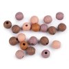 Holzperlen mit Rillen Ø13 mm (Varianta 1 Farbenmix, Balení 20 Stück)