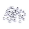 Holzperlen metallisch Ø10 mm (Varianta 1 Silber, Balení 20 g)