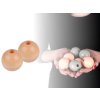 Große Holzperlen Ø40 mm (Varianta 1 Puder-Lachs, Balení 10 Stück)