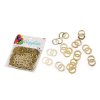Konfetti-Ringe – für Party, Hochzeit, Feier (Varianta 1 Gold hell, Balení 1 Tüte)